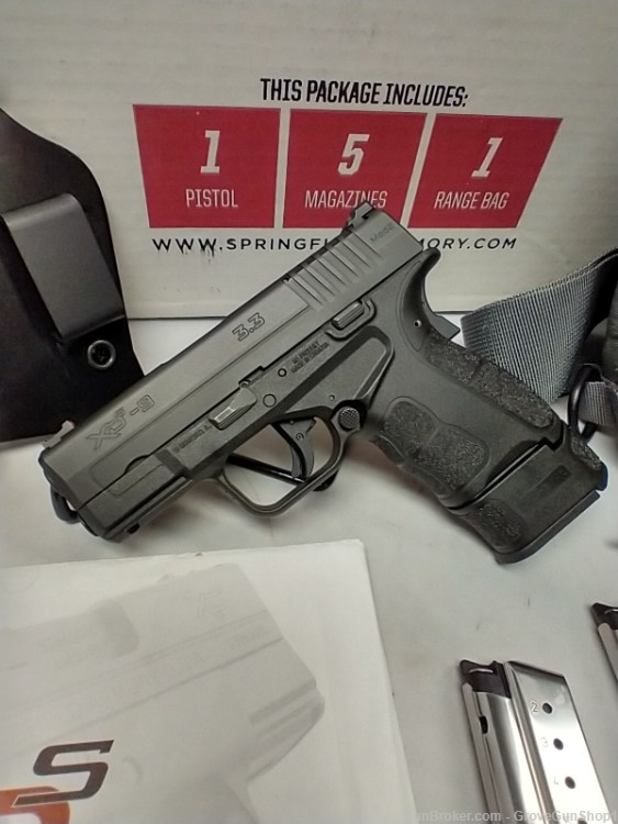 Springfield XDS-9 3.3" 9mm MOD 2 Pistol Gear-Up Package VERY NICE-img-1