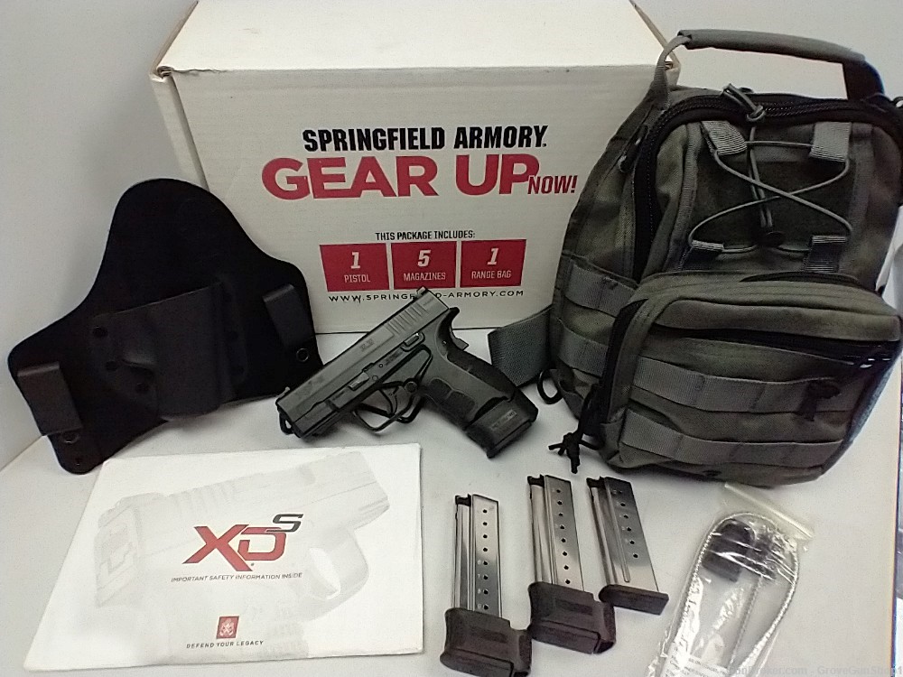Springfield XDS-9 3.3" 9mm MOD 2 Pistol Gear-Up Package VERY NICE-img-0