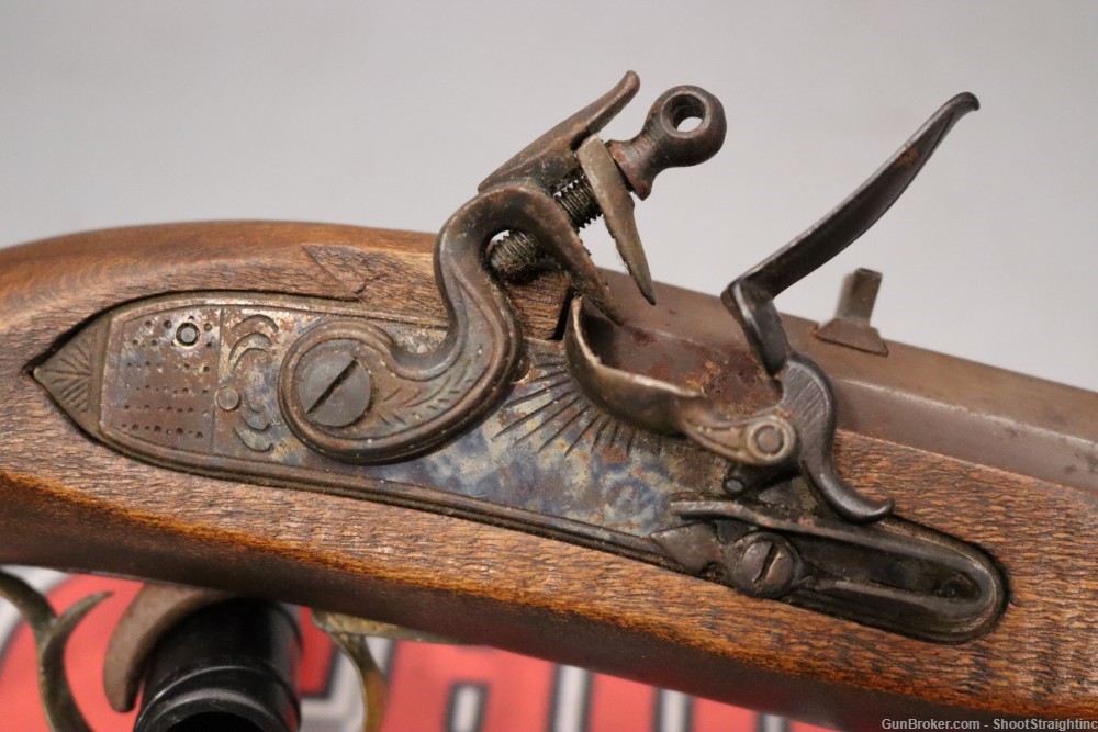 Black Powder Flintlock Pistol 10" w/ Octagon Rifled Barrel & Ram Rod-img-3