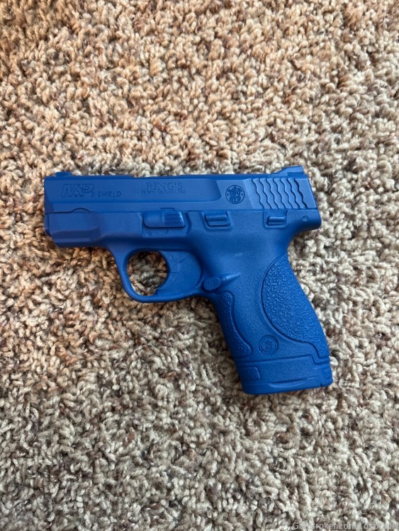 NEW Smith & Wesson M&P 9 Shield Blue Gun-img-0