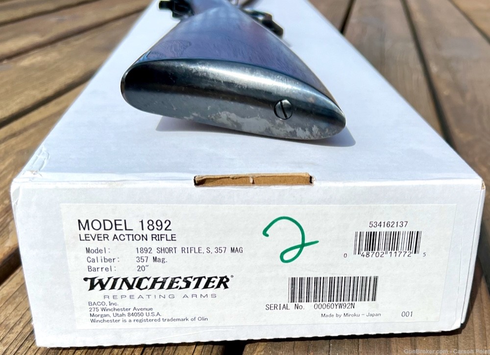 Winchester 1892 SHORT RIFLE 357 MAG 20" Barrel 2024 Production NIB-img-27