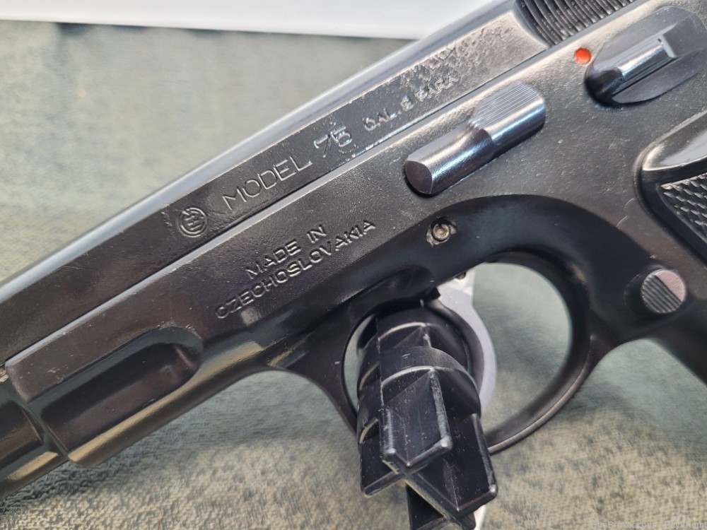 CZ 75 9mm Semi-Automatic Pistol Double Action Made in Czecheslovakia-img-8