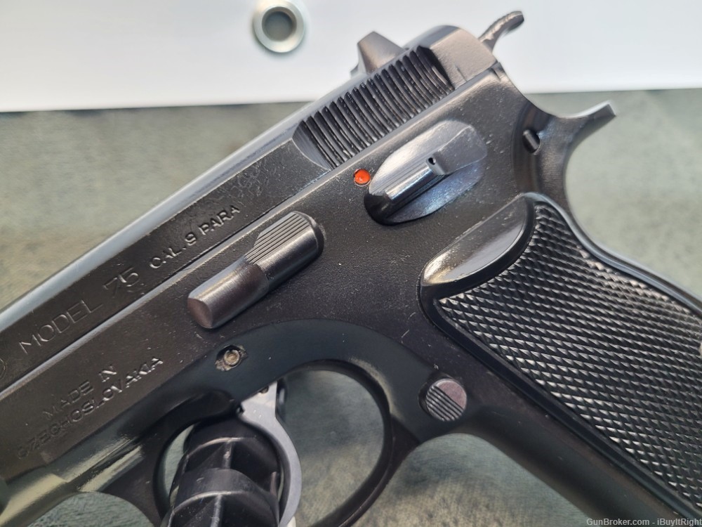 CZ 75 9mm Semi-Automatic Pistol Double Action Made in Czecheslovakia-img-9