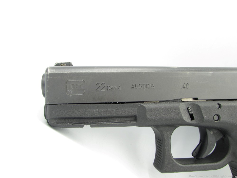 Police Trade-In: Glock G22 Gen4 4.5" .40 S&W with Trijicon Night sights-img-11