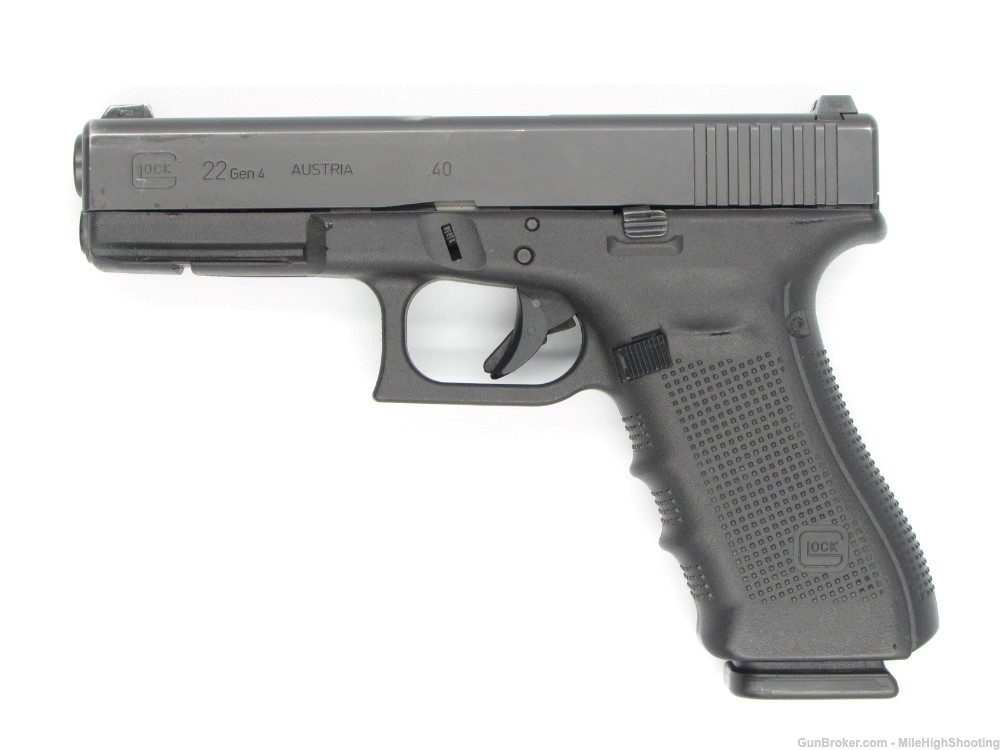 Police Trade-In: Glock G22 Gen4 4.5" .40 S&W with Trijicon Night sights-img-1