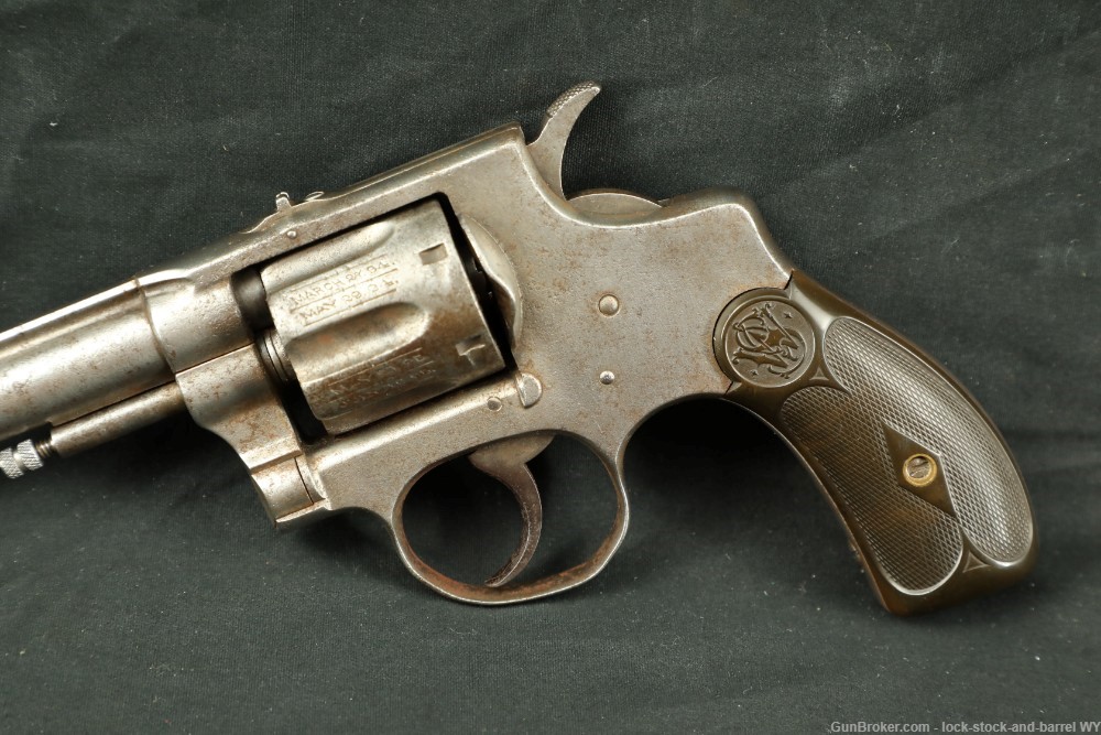 Smith & Wesson S&W .32 Hand Ejector 1st Model 1896 SA/DA Revolver, Antique-img-6