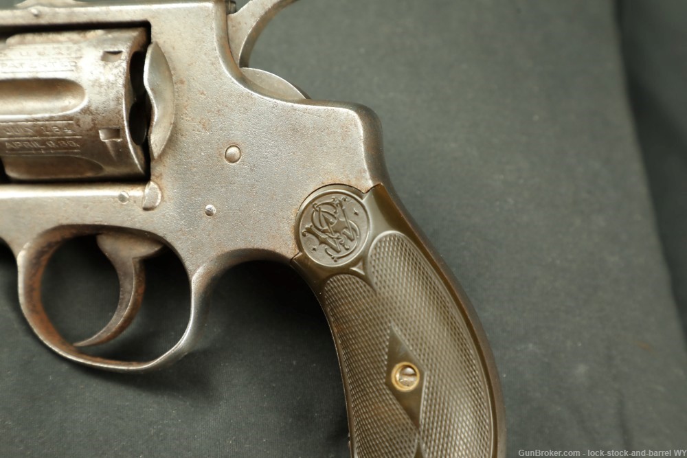 Smith & Wesson S&W .32 Hand Ejector 1st Model 1896 SA/DA Revolver, Antique-img-23