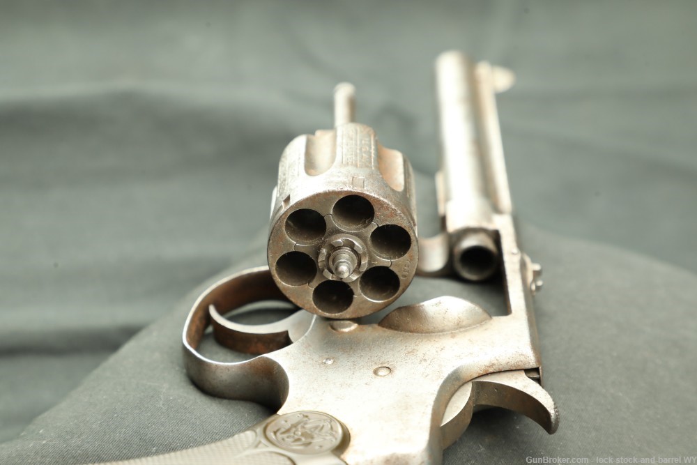 Smith & Wesson S&W .32 Hand Ejector 1st Model 1896 SA/DA Revolver, Antique-img-14