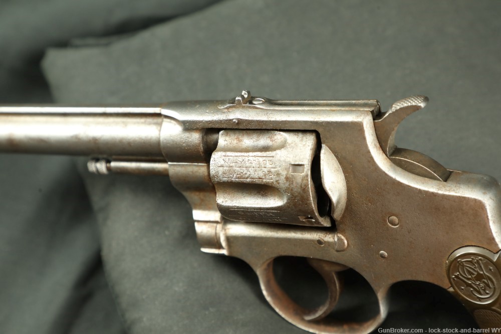 Smith & Wesson S&W .32 Hand Ejector 1st Model 1896 SA/DA Revolver, Antique-img-20