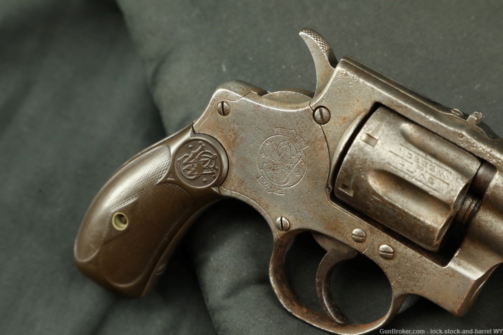 Smith & Wesson S&W .32 Hand Ejector 1st Model 1896 SA/DA Revolver, Antique-img-24