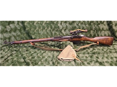 Mosin Nagant Sniper 91/30 - 1936 - Optic, Sling, Scope Cover & Canvas!