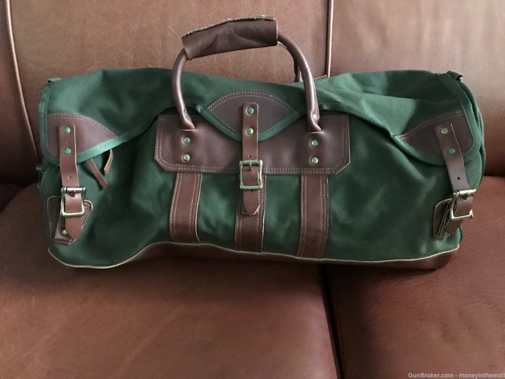 Vintage Wilderness Pride Leather & Canvas Duffle Bag - Like New!-img-0