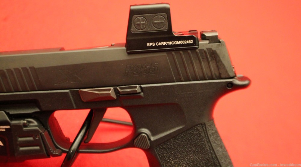 Sig Sauer P365x Macro 9mm 3.1" barrel semi-auto pistol w/Holosun Red Dot.-img-11