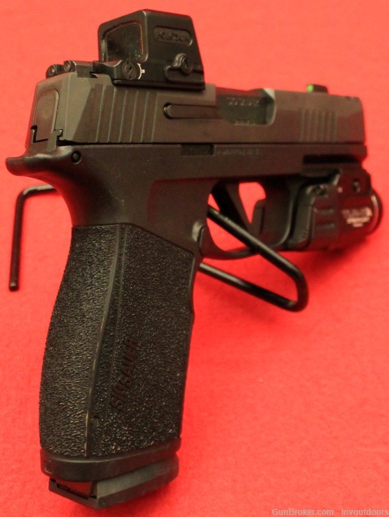 Sig Sauer P365x Macro 9mm 3.1" barrel semi-auto pistol w/Holosun Red Dot.-img-5