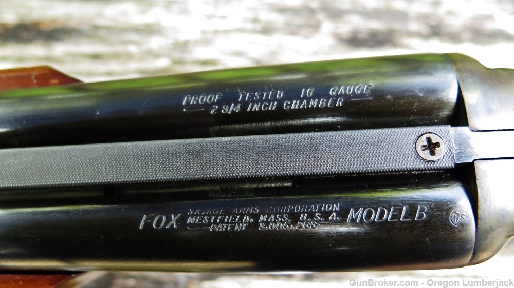 Savage Fox B 26" Vent Rib 16 Ga. Single Trigger IC/Mod BST from 1965-img-38
