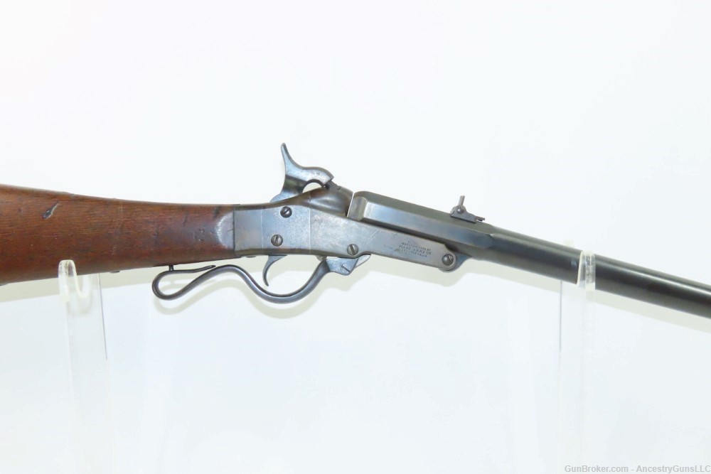 c1863 mfr CIVIL WAR Antique MAYNARD Patent MASS. ARMS Cavalry Carbine UNION-img-17