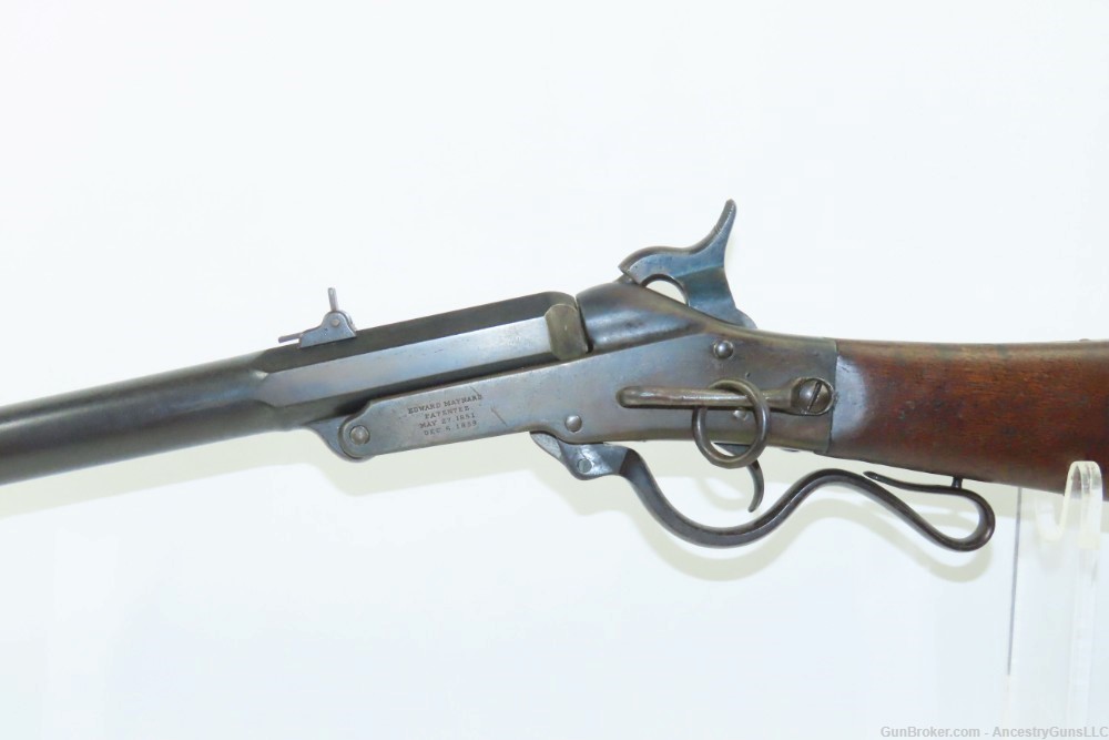 c1863 mfr CIVIL WAR Antique MAYNARD Patent MASS. ARMS Cavalry Carbine UNION-img-3