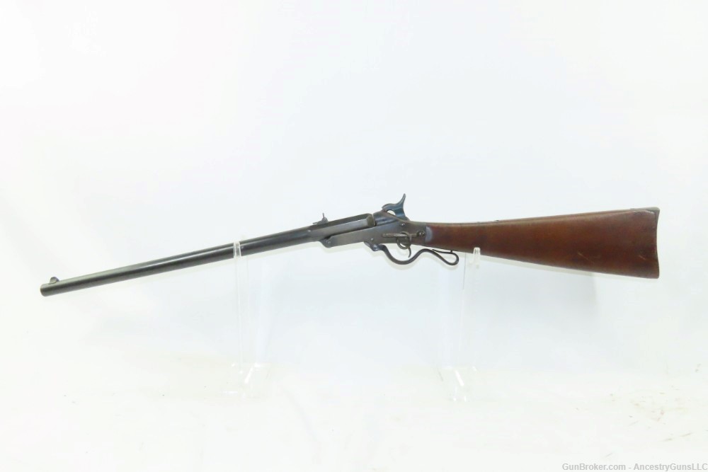 c1863 mfr CIVIL WAR Antique MAYNARD Patent MASS. ARMS Cavalry Carbine UNION-img-1