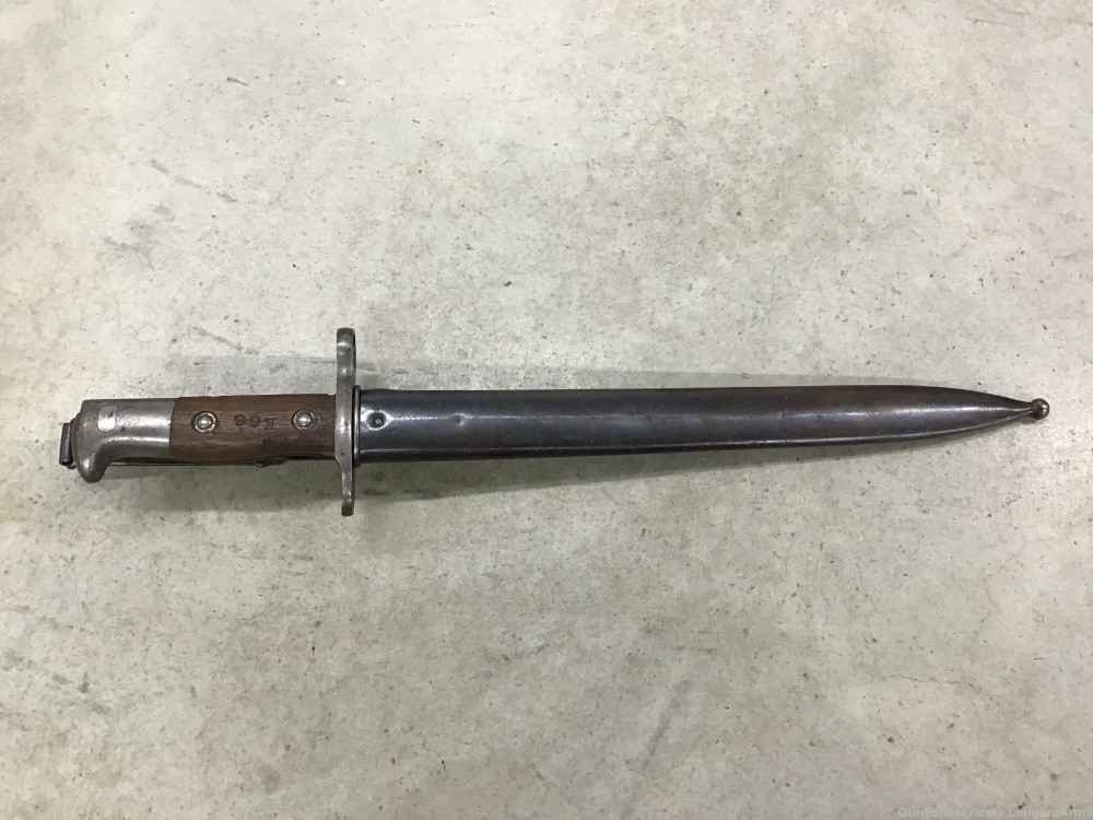 Springfield Armory Model 1898 Krag Bayonet With Scabbard Penny Auction NR-img-0