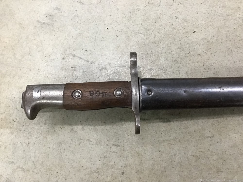 Springfield Armory Model 1898 Krag Bayonet With Scabbard Penny Auction NR-img-1
