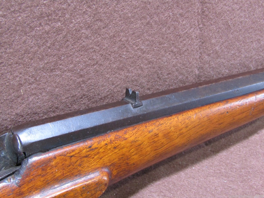 Antique Belgian Flobert 22 Cal Single Shot Roling Block Rifle-img-5