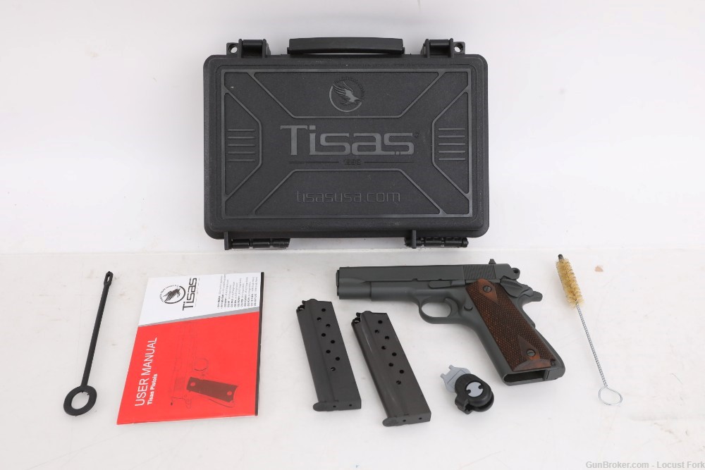 Tisas 1911 Tank Commander 9mm 4.25" LIKE NEW IN BOX 2 Mags NO RESERVE!-img-0