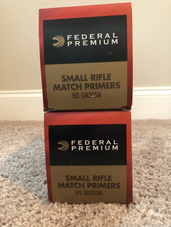Federal Premium Gold Medal Small Rifle Match Primers #205M (2-Boxes / 2000)-img-0