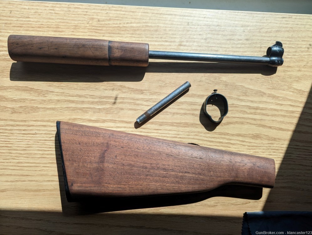 Ithaca M49 (single shot) Stock and foregrip plus small parts-img-0