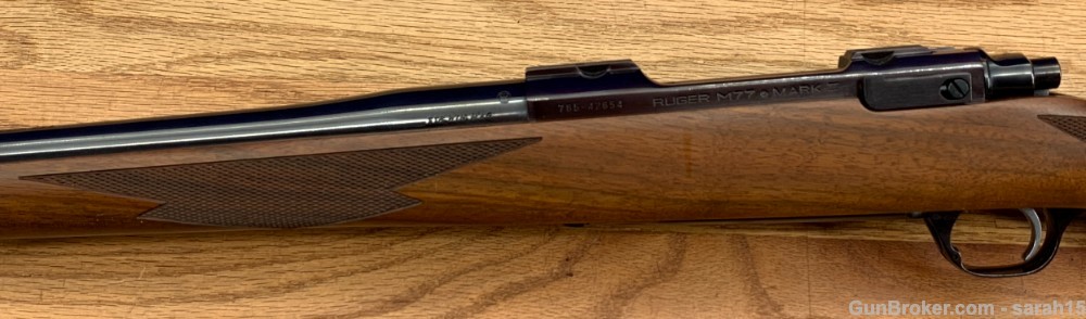 RUGER M77 MARK II BOLT ACTION QUITE RARE .338 WIN MAG CHECKERED WOOD STOCK-img-5