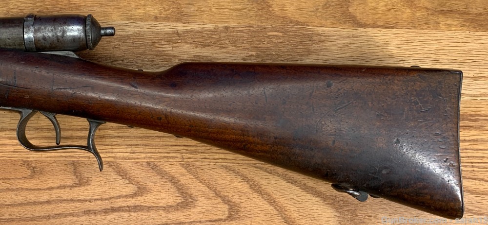 1882-1889 MFD ANTIQUE SWISS M.78 M1878 ZETTERLI BOLT ACTION .41 RIMFIRE -img-4