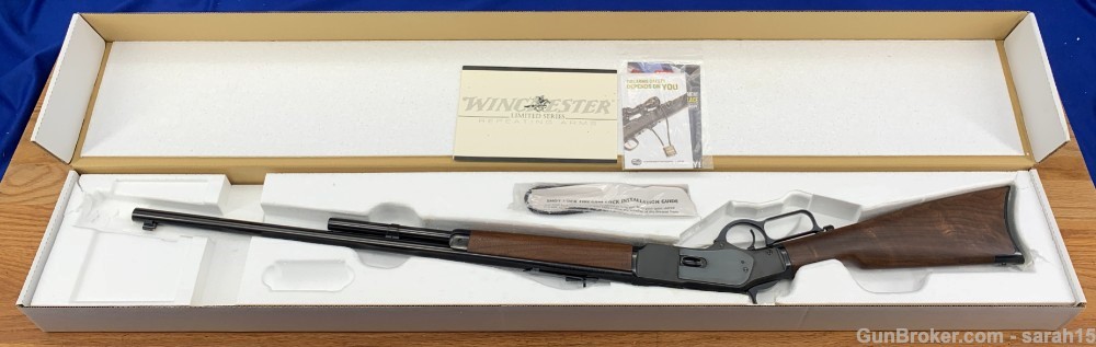 WINCHESTER MODEL 73 LONG RIFLE 26" ORIG BOX & PAPERS RARE  .45 COLT 1873-img-0