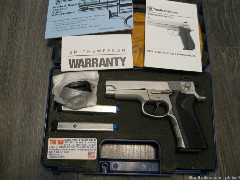 Smith & Wesson S&W 4003 LNIB 40S&W 3 MAGS Manuel Orig Case & Trig Lock LNIB-img-10