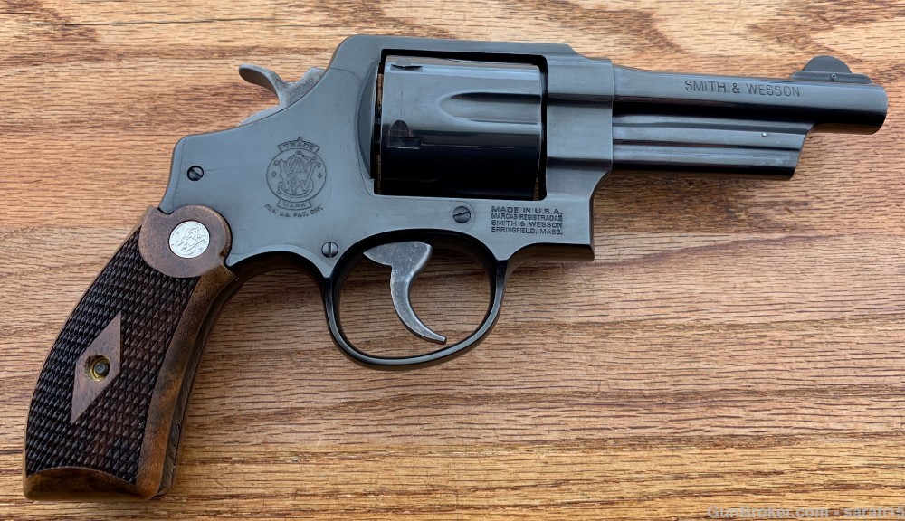 S&W 4" BLUE LEW HORTON MODEL 21-4 .44 SPECIAL ORIGINAL BOX & PAPERS -img-5