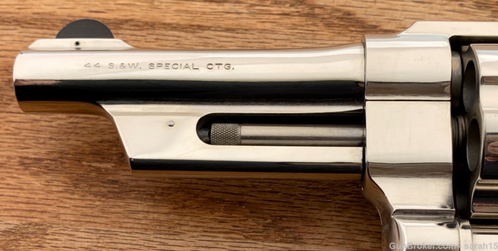 S&W 4" FACTORY NICKEL LEW HORTON MODEL 21-4 .44 SPECIAL ORIG BOX & PAPERS -img-9