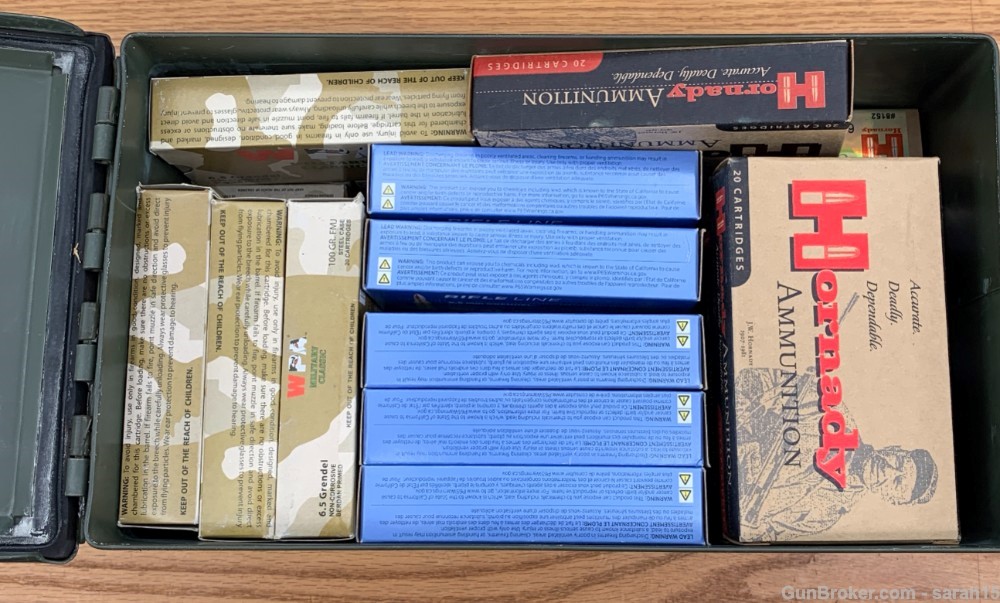 35 BOXES 700 ROUNDS 6.5 GRENDEL MATCH TARGET HORNADY BLACK & FACTORY MISC-img-0