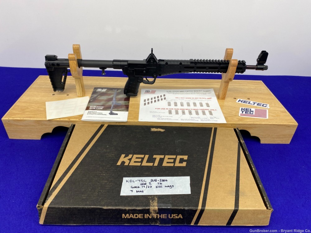 Kel-Tec Sub-2000 9mm Black 16" *AMAZING FOLDING SEMI-AUTOMATIC RIFLE*      -img-0