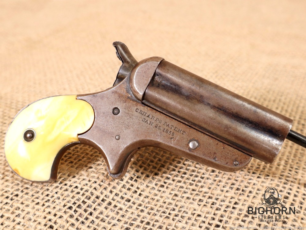 C. Sharps & Co. Model 4B, Breech-Loading 4-Shot Pepperbox Pistol *1859-1874-img-4