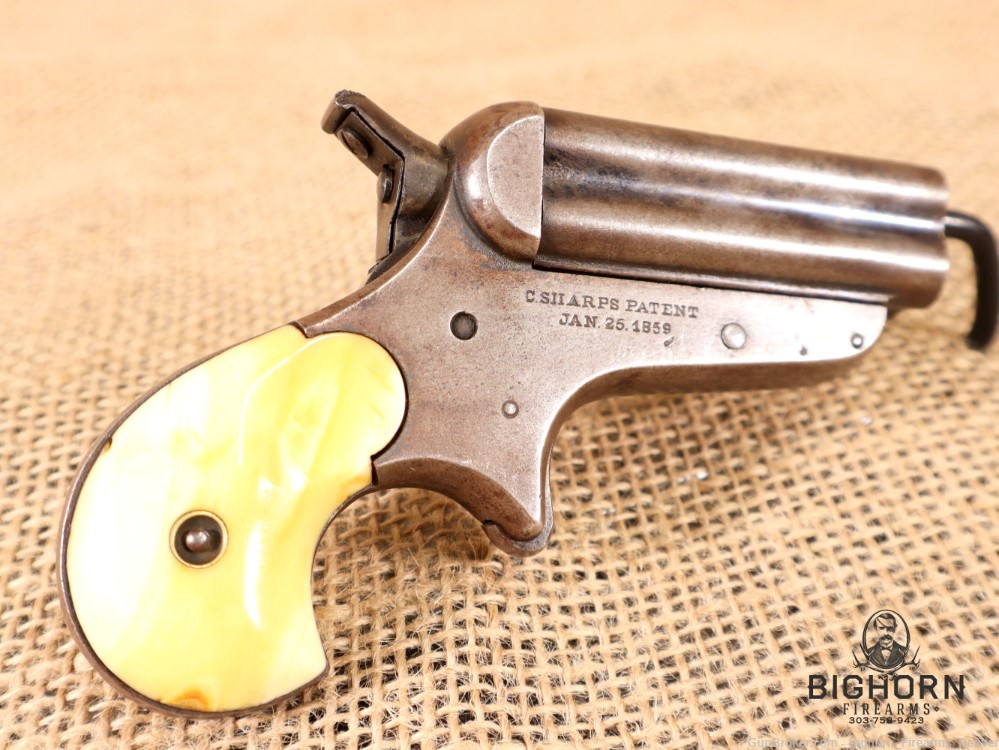 C. Sharps & Co. Model 4B, Breech-Loading 4-Shot Pepperbox Pistol *1859-1874-img-5