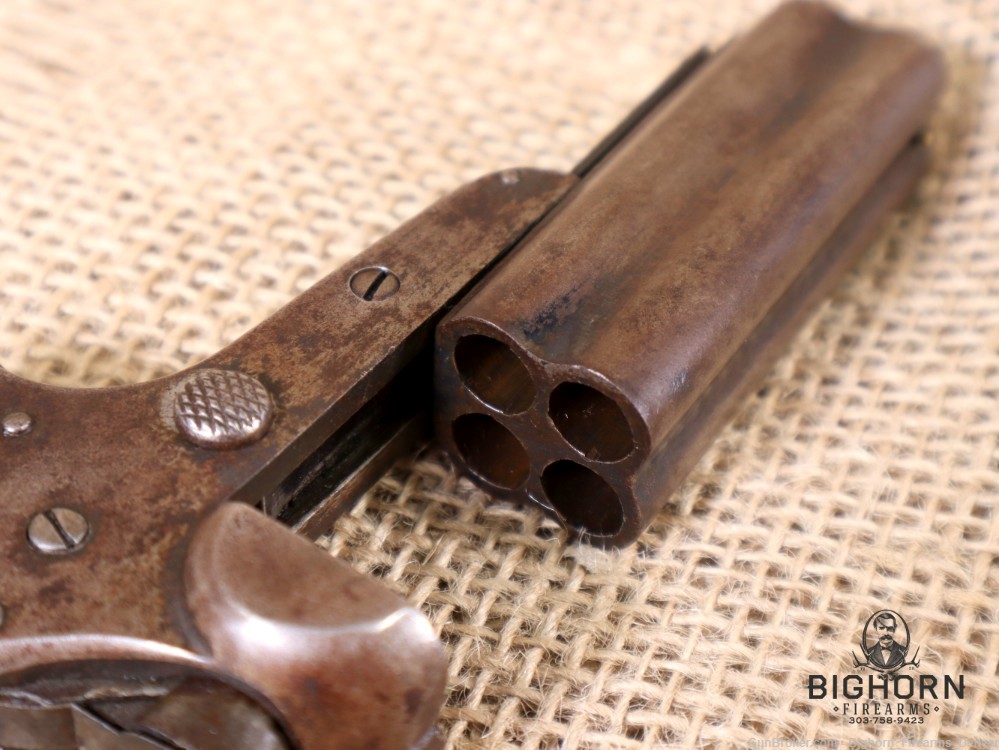 C. Sharps & Co. Model 4B, Breech-Loading 4-Shot Pepperbox Pistol *1859-1874-img-14