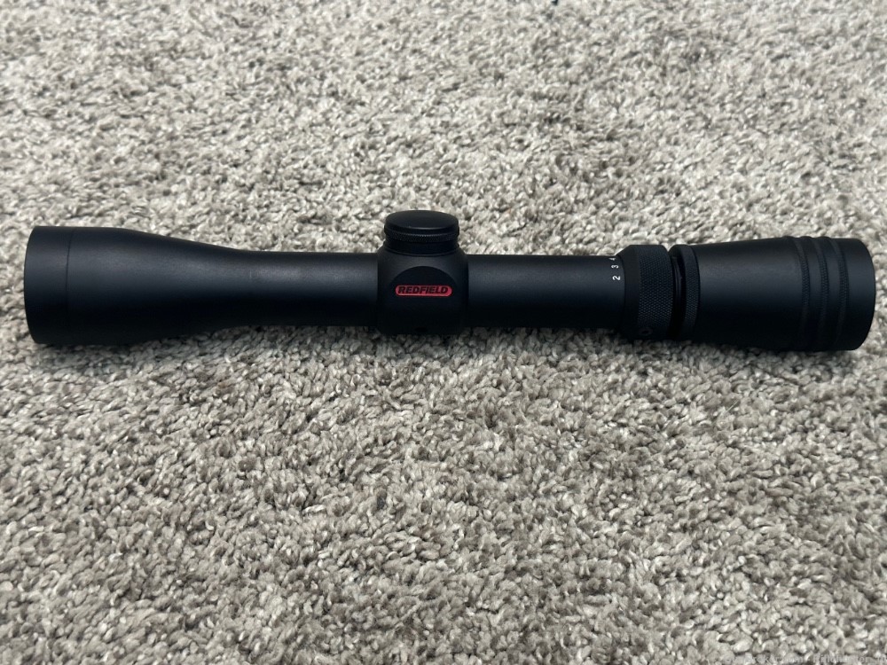Redfield revolution 2-7x33mm matte riflescope 1” tube Accu range rare 1/4”-img-0