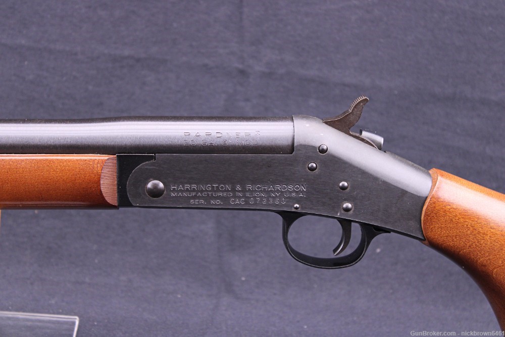 H&R 1871 PARDNER 20 GA 25.5" MOD BBL CHOKE SINGLE SHOT SHOTGUN BREAK OPEN-img-10