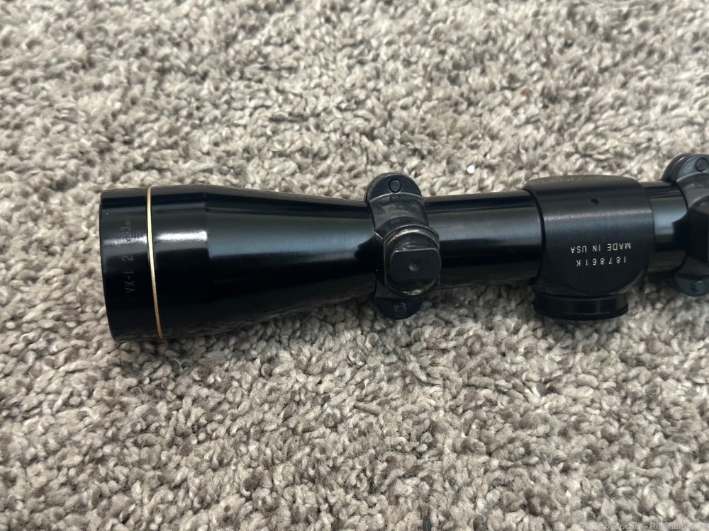 Leupold VX-1 2-7x33mm riflescope 1” tube duplex rare vintage minty 3 MOA-img-4