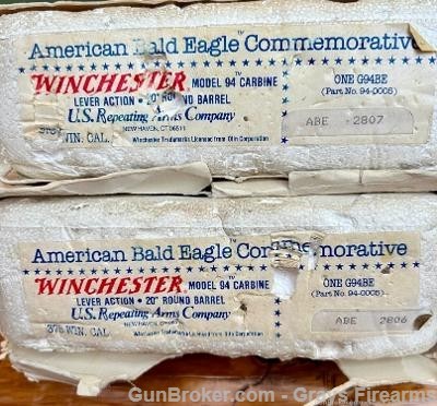 TWO WINCHESTER EAGLE COMMEMORATIVE RIFLES CONSECUTIVE S.N BUY ONE OR BOTH -img-1