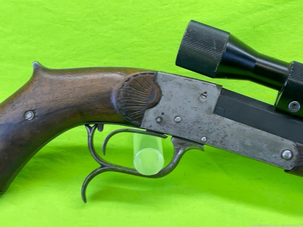 German Tip Up Centerfire Target Pistol 22 Winchester WCF Pre War WWI C&R-img-2