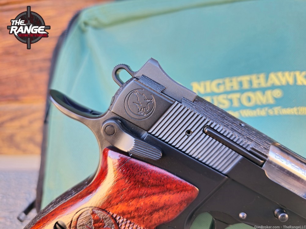 Nighthawk Custom Browning Hi Power 4.7" 9mm 5 Mags Stingray/Leather Holster-img-5