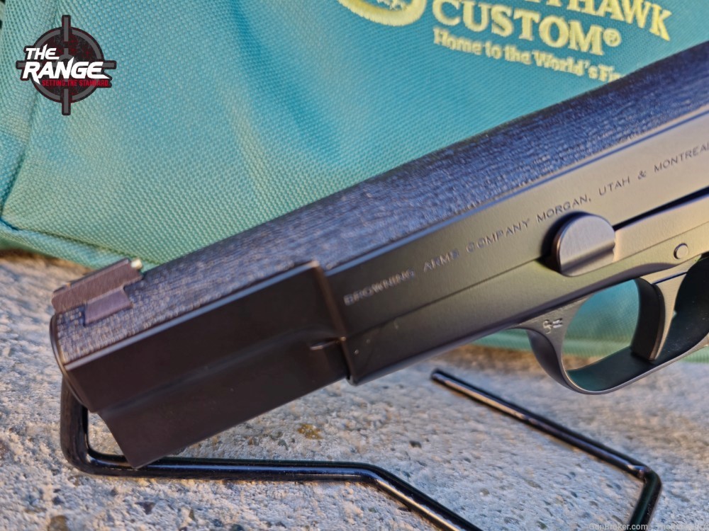 Nighthawk Custom Browning Hi Power 4.7" 9mm 5 Mags Stingray/Leather Holster-img-16