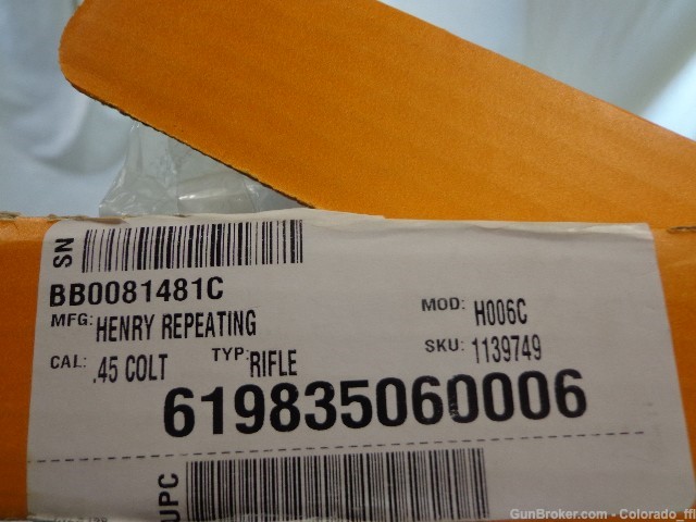 Henry  Big Boy, 45LC octagonal H006 - Unfired/unmolested, As new in box!-img-2
