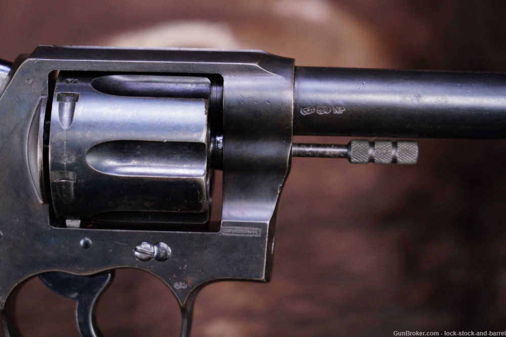WWI British Colt New Service .45 LC Converted SA/DA Revolver, MFD 1914 C&R-img-10