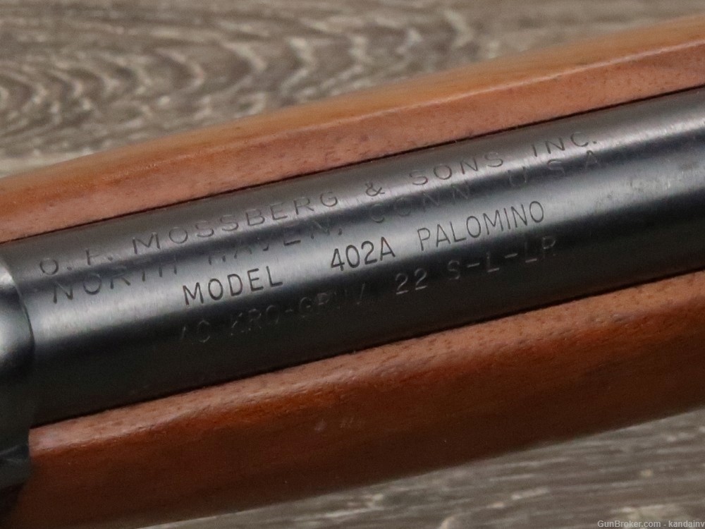 Mossberg Model 402A Palomino Lever Action Rifle .22 Sh-L-LR 402 20"-img-10