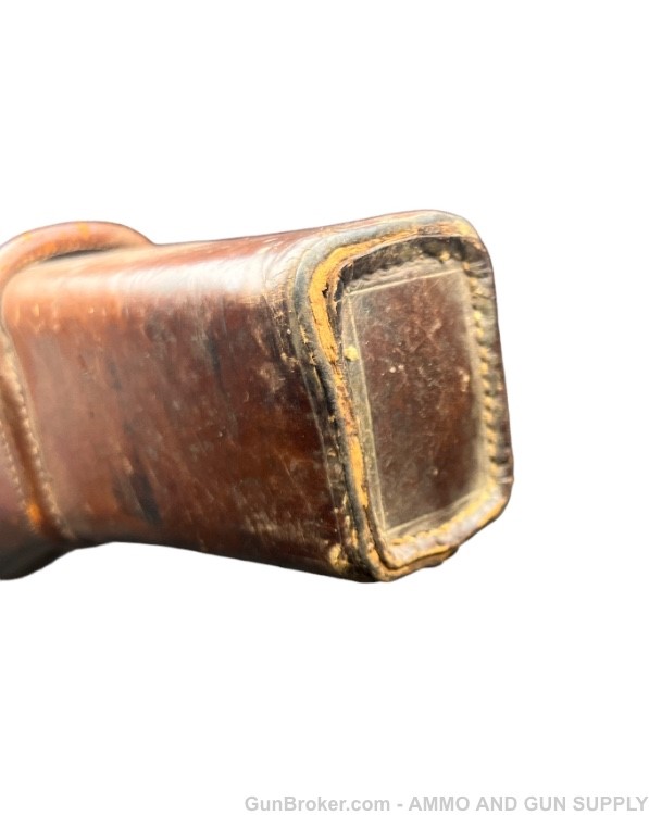 LEG O MUTTON GUN CASE - 31x8 BROWN LEATHER- PENNY START NO RESERVE-img-4
